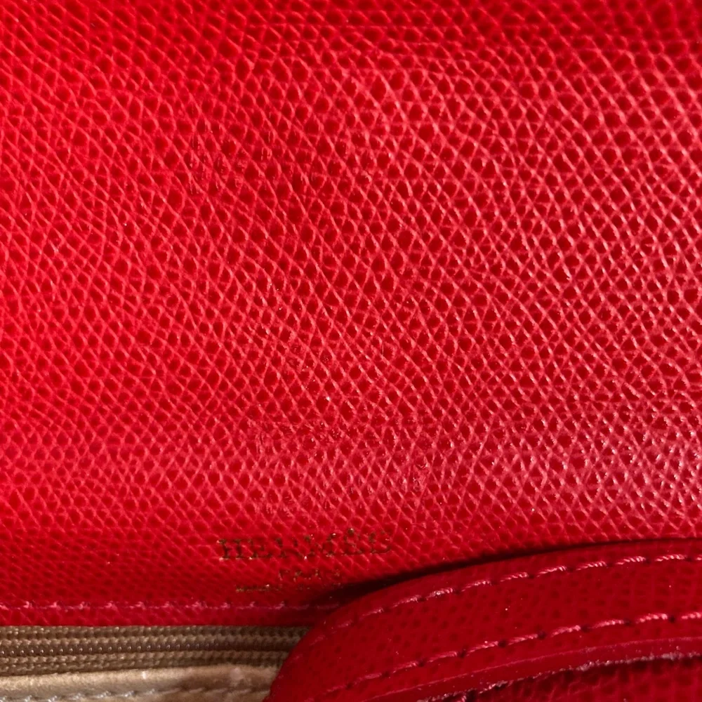 Faux H Brand JIGE 29 Toile Clutch Bergundy